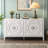 White Retro Sideboard With Design, Adds A Unique Touch To Your Living Area Stylish Sideboard, Fashionable Element Home Storage-951114372
