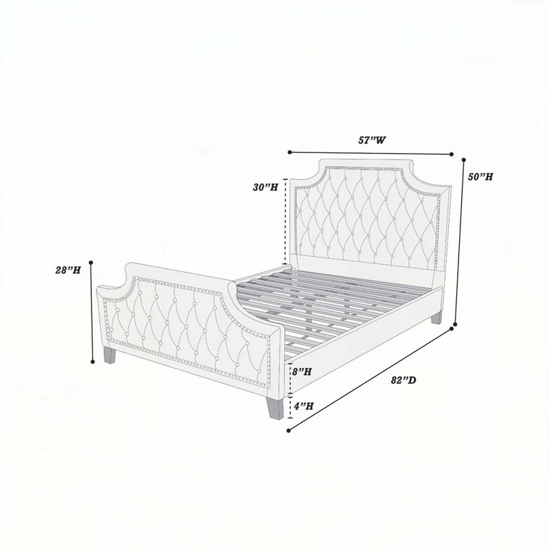 Tête de lit tapissier avec tête de lit 37 po