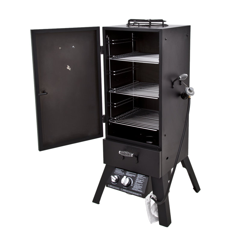 Fumoir vertical au propane Charbreil 595, acier noir