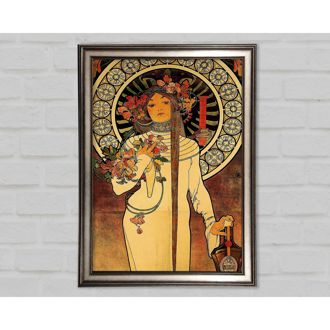 Gerahmtes Leinwandbild Alphonse Mucha La Trappistine