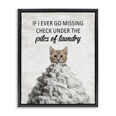 Cadre flottant Piles Of Laundry