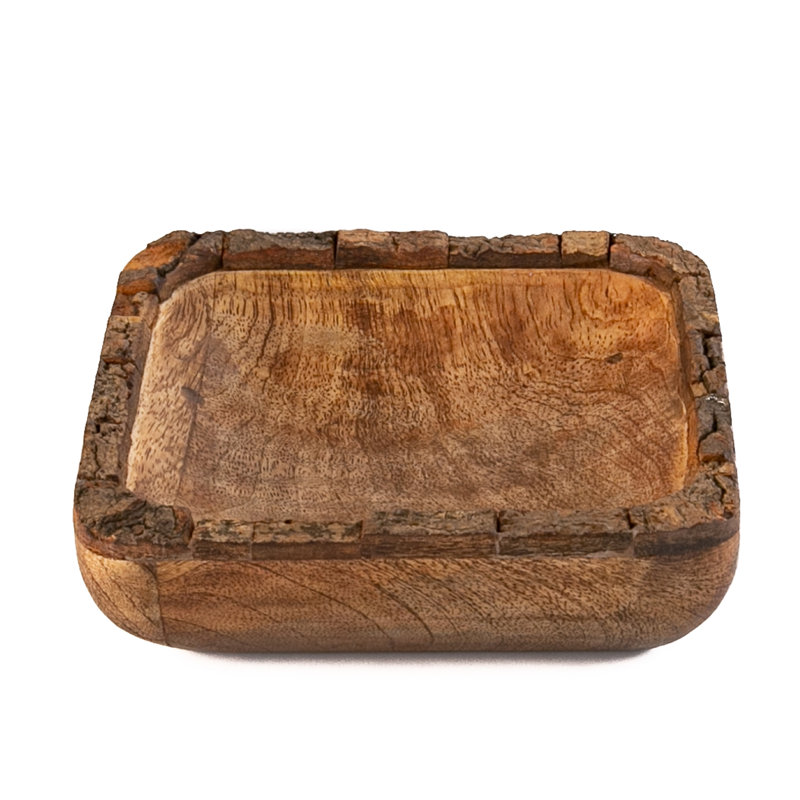Bol de service SIIS, H 1,5 po x l 6 po x P 6 po, Marron foncé