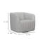 Fauteuil demi-tonneau pivotant en cuir 31,12 po Dingeman-1399920166