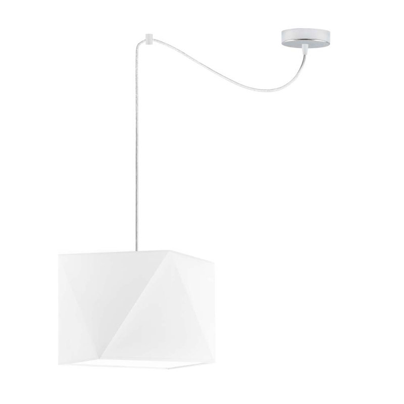 Byun 1 - Light Cluster Pendant, White, Silver