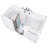 Ella Escape 36"x72" Two Seat Walk in Bathtub, Air + Hydro + Independent Foot Massage, 2 2 Piece Faucets, Dual 2" Drains