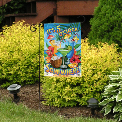 5 O'Clock Cocktails Summer Garden Flag