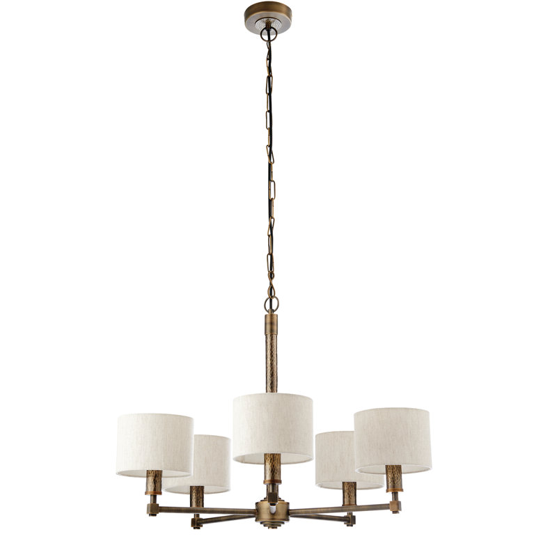 Beedle 5 - Light Shaded Chandelier