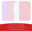 Pack And Play Sheets Girl, lot de 4 mini draps pour lit de bébé, drap-housse extensible Pack N Play Playard, compatible avec Graco Pack N Play, matériau doux et respirant, rose-124851148