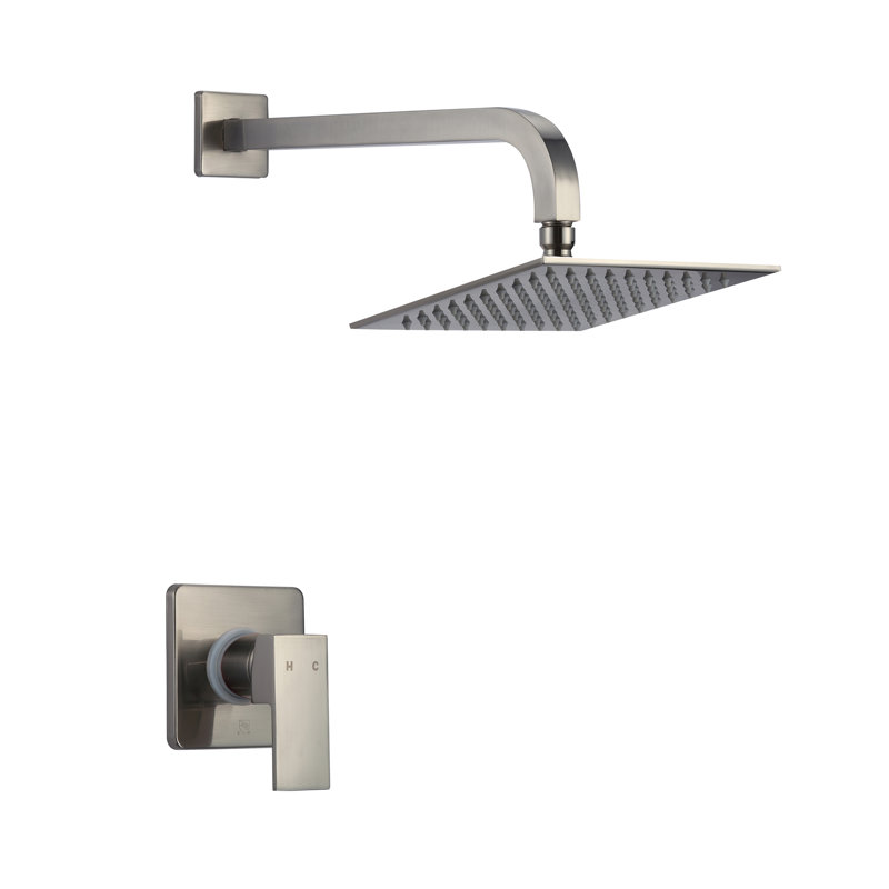 Robinet de douche à pression équilibrée/contrôle de température, Nickel brossé