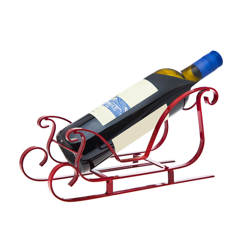 Sleigh 1 Bottle Tabletop Wine Bottle Rack