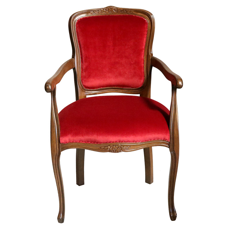 Donnelly Louis XV Junior Contract Arm Chair, Red