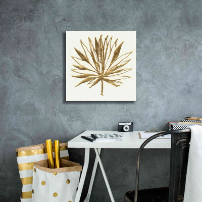 House of Hampton® 'Gilded Palm VII' by Chris Paschke, Giclee Canvas Wall Art
