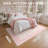 Atascadero Floral Pink Ribbon Bow Machine Washable Pink / Beige Indoor Area Rug with Non-Slip Backing-274034086