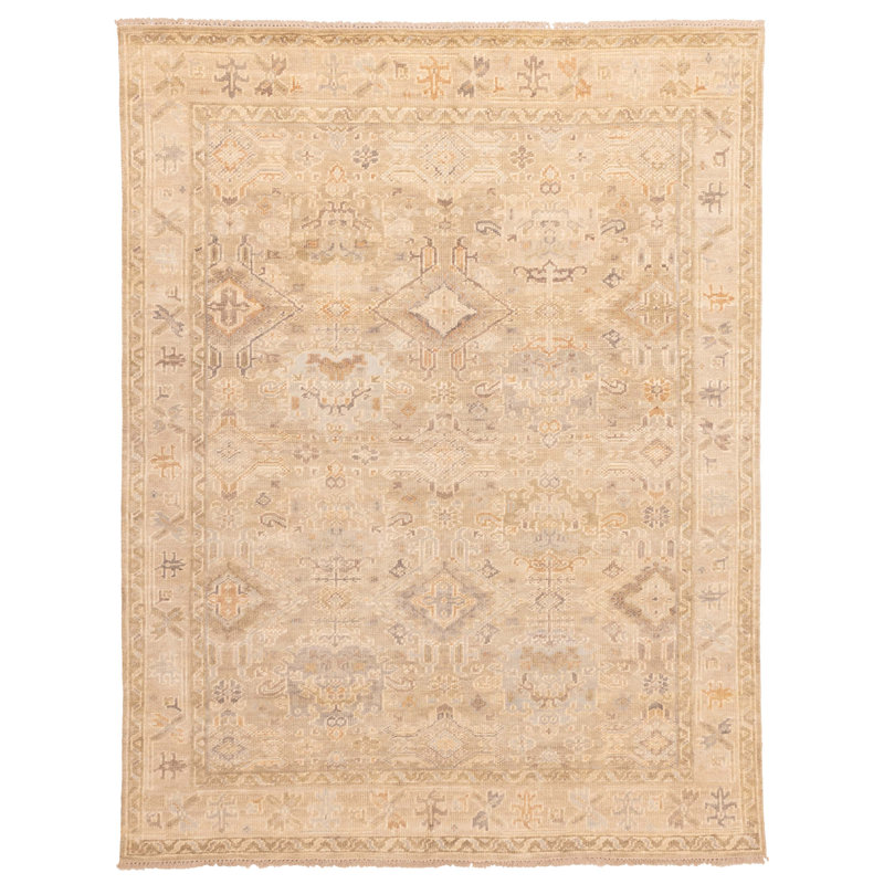 Tapis kaki Kavya Oushak 7 pi 10 po x 9 pi 10 po