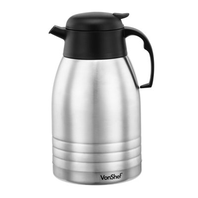 VonShef 2000ml Vacuum Insulated Stainless Steel Water Bottle