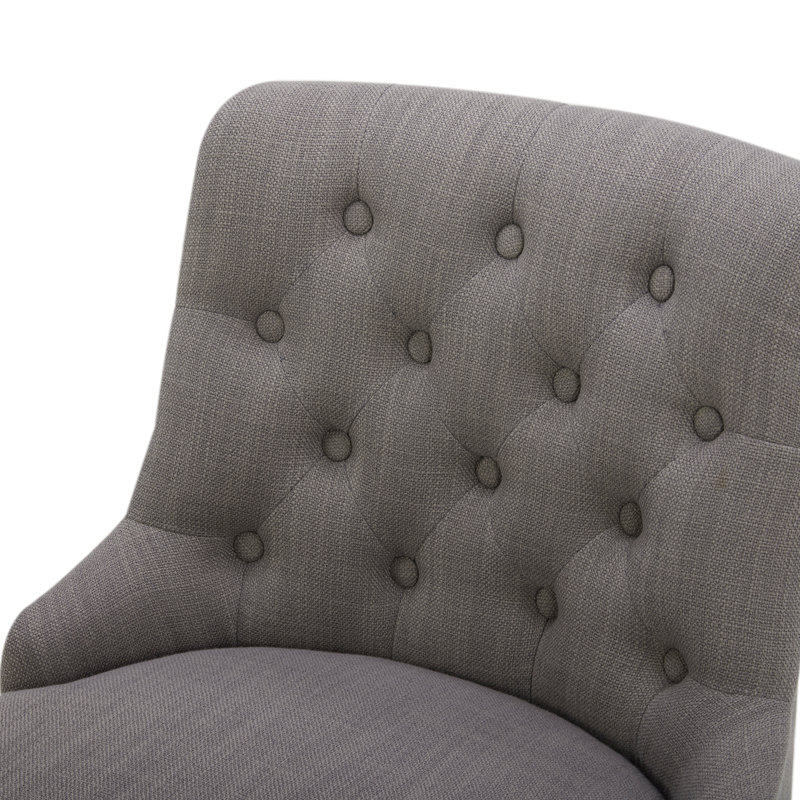 Tabouret pivotant Arjean, Gris silex, Tabouret de comptoir (siège d'une hauteur de 26 p