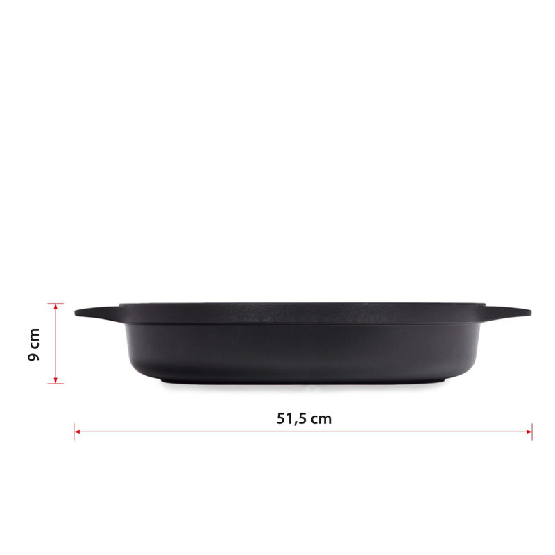 Valira Non-Stick Aluminum Round Braiser with Lid, 43.5 cm, 9 L