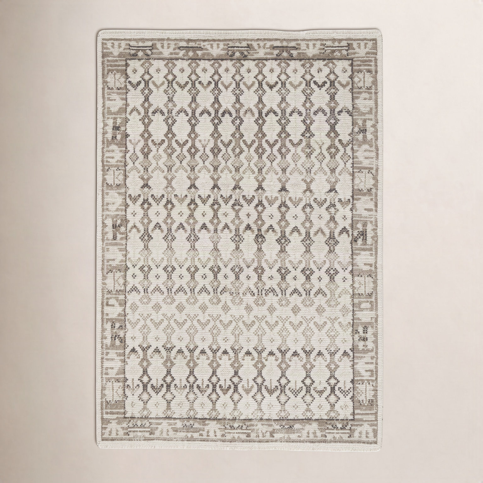 Lennex Hand-Knotted Geometric Wool Rug, Rectangle 8' x 10'