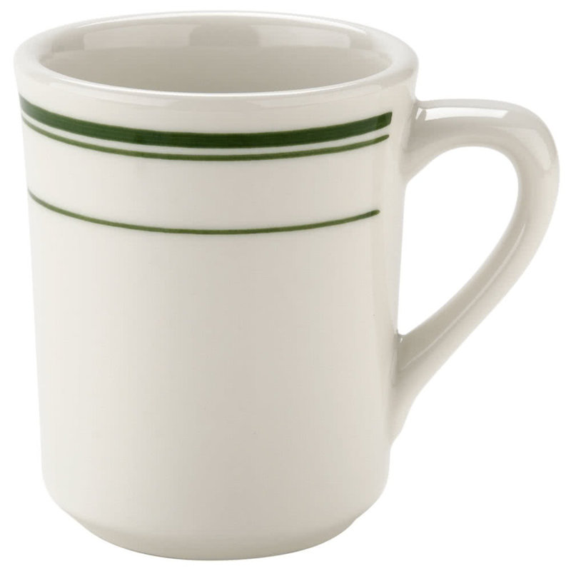 Green Band Porcelain Coffee Mug