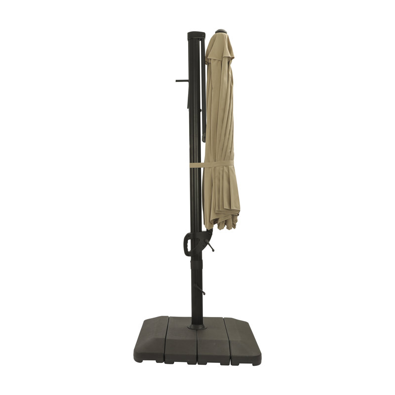 Parasol en porte-à-faux 129 "avec base 129", Beige