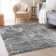 Premium Machine Washable Prisco Gray Rug