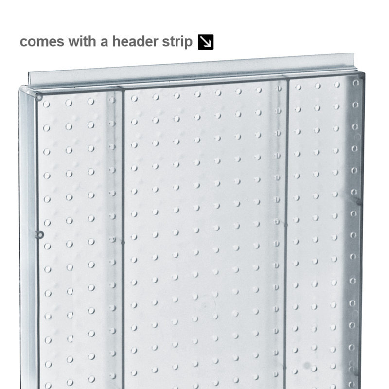 Green Acrylic Revolving Pegboard Counter Display, 16"W x 20"H