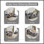 Canapé d'angle modulaire Cloud en velours côtelé gris moderne, en forme de L, avec assise extra profonde et rembourrage surdimensionné en mousse à mémoire de forme compressée, canapé doux et adapté aux animaux domestiques avec pouf pour grand salon ou appartement au sous-sol.-2068908020-2068908015