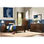 Lit simple traditionnel en cerisier brun, transforme votre lit de chambre à coucher - élément de style classique-88326627-88326624