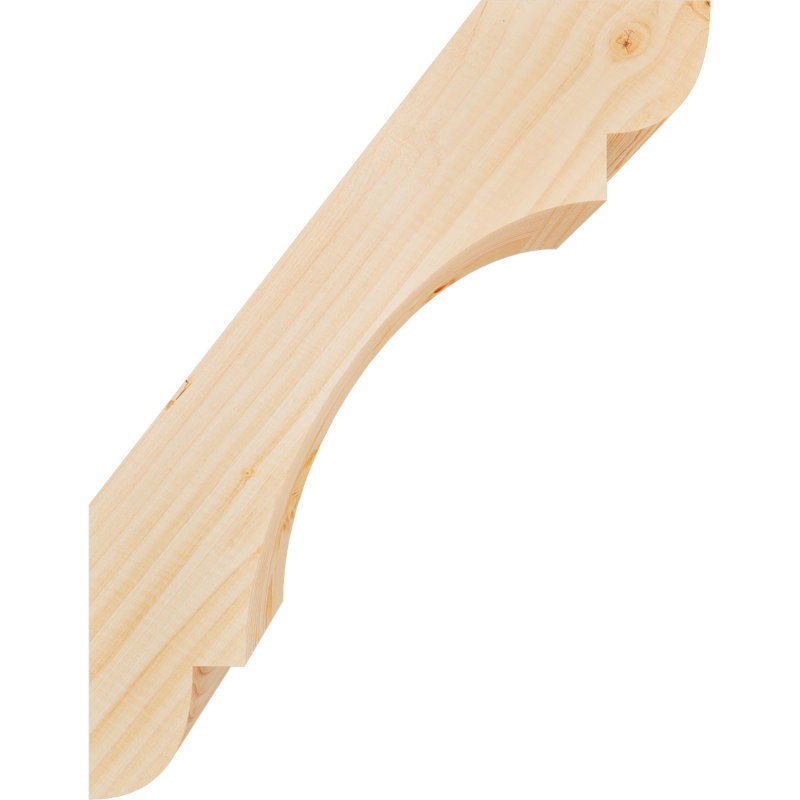 Attelle de genou olympique, Sapin de Douglas, H 18 po x l 5,5 po x P 14 po, Attelle lisse