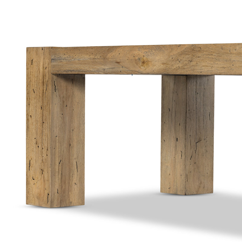Abaso Dining Table, Rustic Wormwood Oak, 30'' H x 108'' W x 43'' D