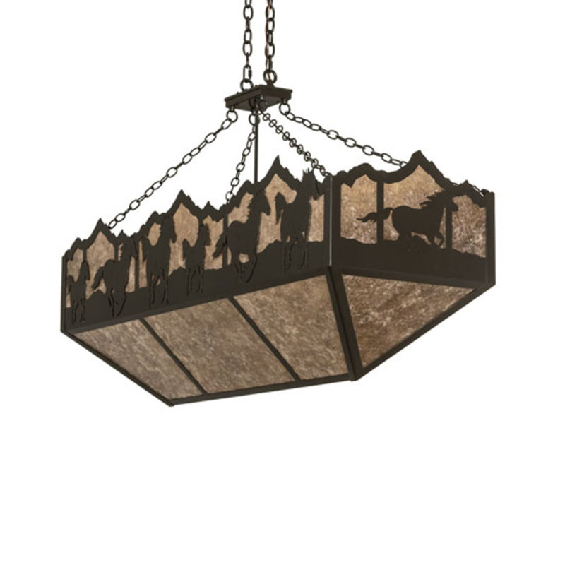 Running Horses 6 - Light Pendant