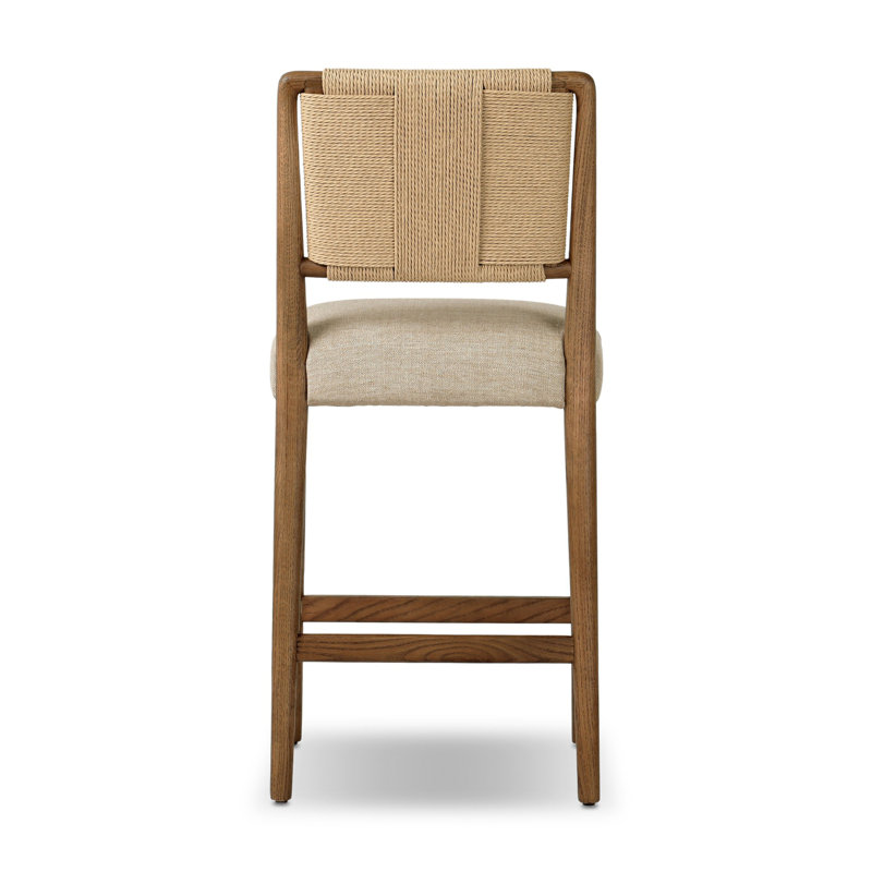 ROTHLER Stool, Counter Stool (27” Seat Height), Beige, Brown