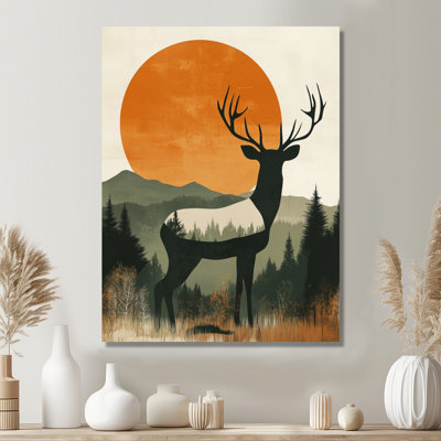 " Amber Woodland Deer I "