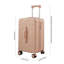 20-Inch Travel Suitcase with Combination Lock