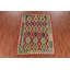 Tapis oriental géométrique en laine Kilim 6 x 8
