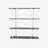 Modern Marble Design Bookshelf, 63.0 x 70.9 x 11.6 inches | 100% Melamine Coated Particle Board, Thickness: 0.7 inches | Stylish Black & White Finish, Perfect for Home Office & Living Room Storage, Durable & Elegant-1449465103