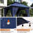 8x8 Ft Outdoor Gazebo With Double Roof, Patio Canopy With Mosquito Netting And Curtains, Suitable For Patios, Lawn And Backyard-113449657
