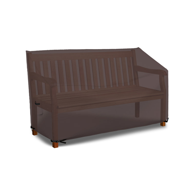 HeavyDuty Multipurpose Waterproof Outdoor Bench Cover, Patio Lounge 3-Seat Deep Bench Cover, 35" H x 54" W x 37" D, Coffee
