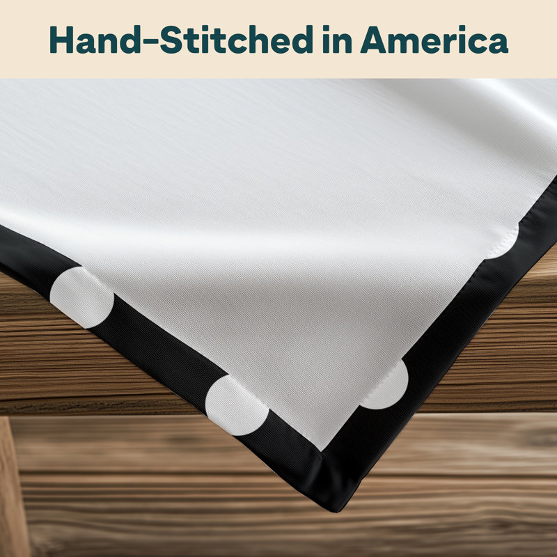 Mccloud Dot Milliken Tablecloth, 104" L x 60" W, Navy