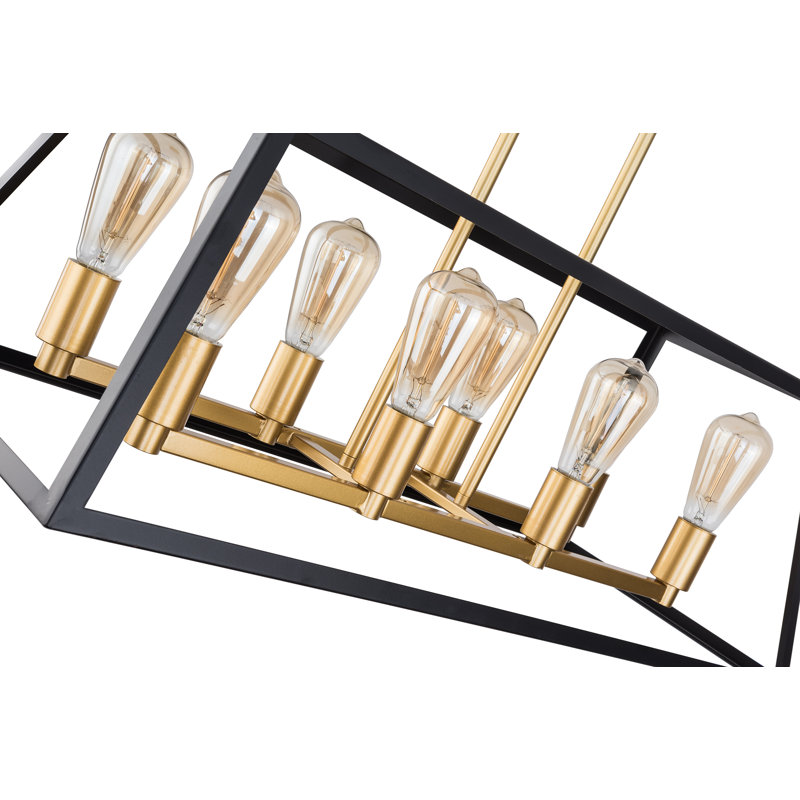 8 - Light Dimmable Kitchen Island Geometric Chandelier