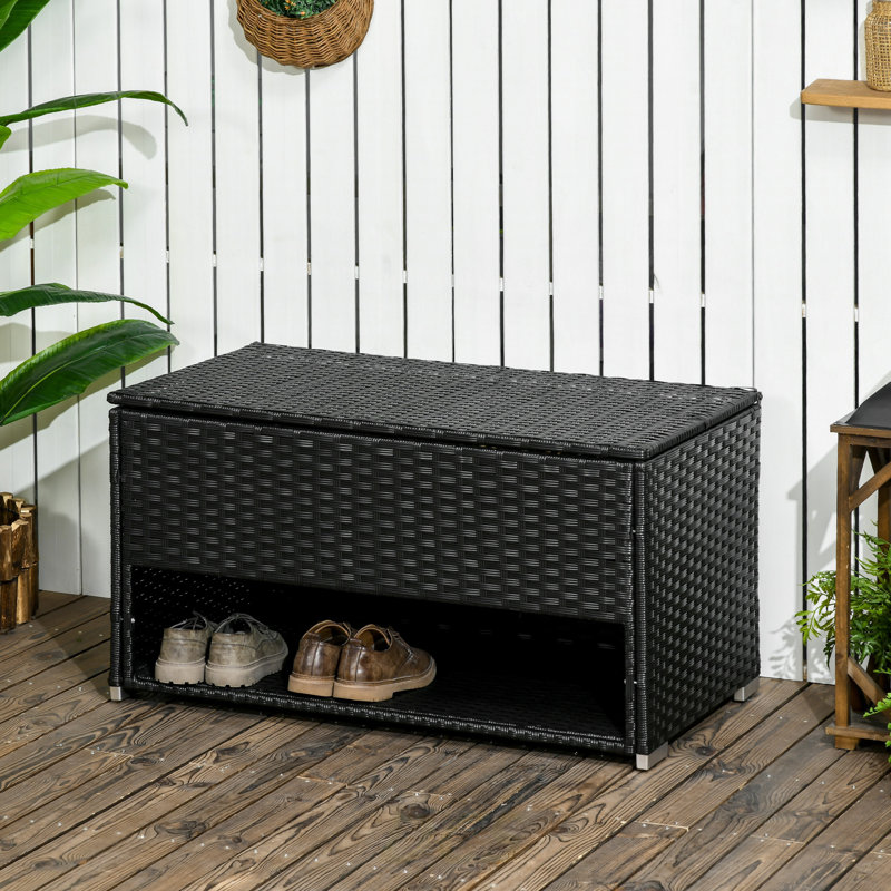 Boîte de rangement pour chaussures et rangement pour chaussures Outsunny, Noir