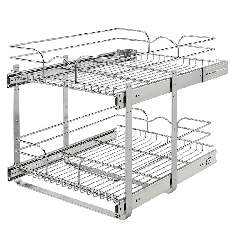 Organisateur de panier à 2 niveaux Rev-A-Shelf pour armoires de cuisine ou de meuble-lavabo , L 18 po, P 22 po