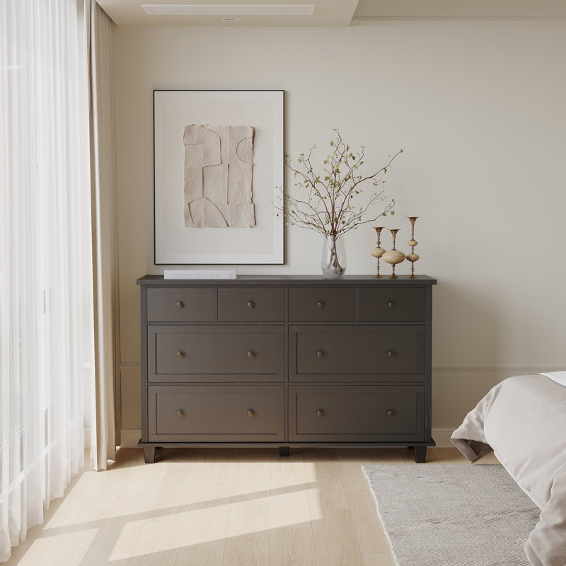8-drawer Dresser, Black