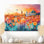 «Color of Italy In Florence Nightfall I», reproduction d'art traditionnelle en métal, décoration murale en métal Italie