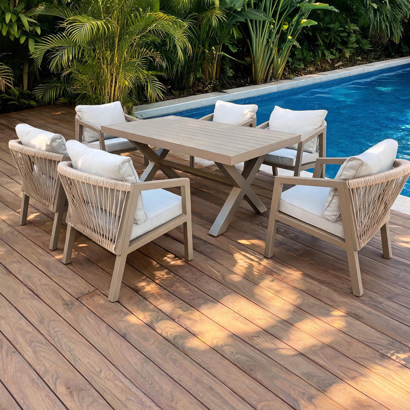 Patio Dining Set, Dining Table and 6 Seat