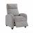 Light Gray Soft Corduroy Modern Push Back Recliner - Solid Wood Frame, Living Room Furniture-307639608