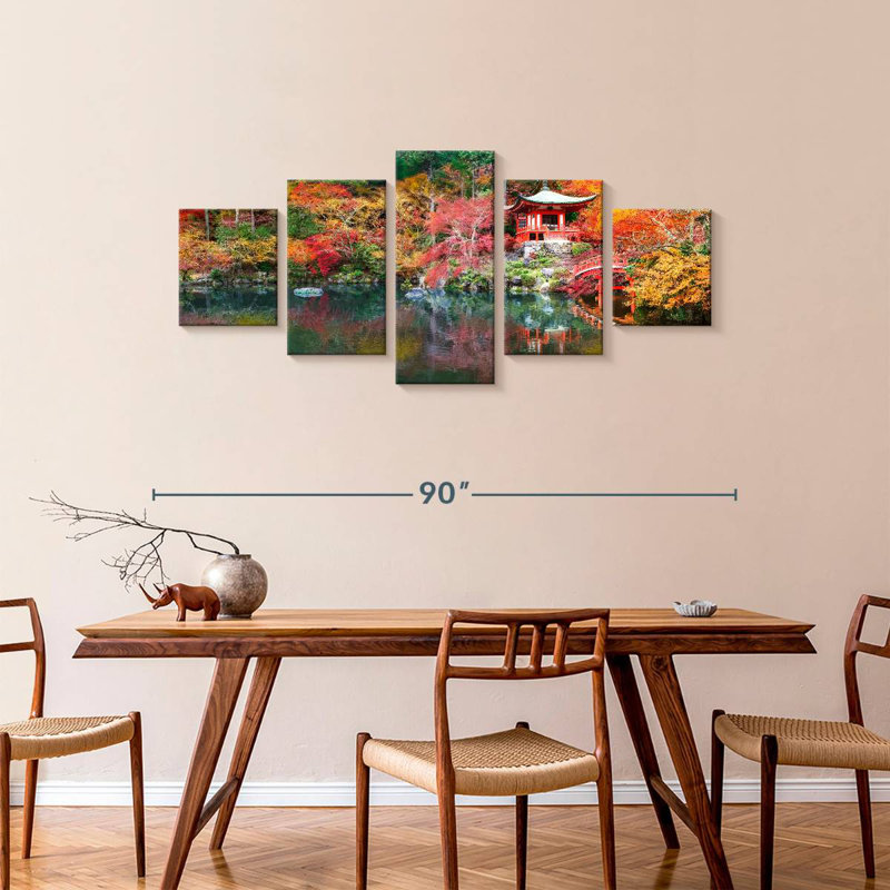 Vibrant Japan Autumn, 36" H x 80" W