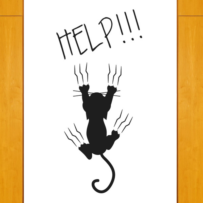 Animals Wall Decal, Medium, Black