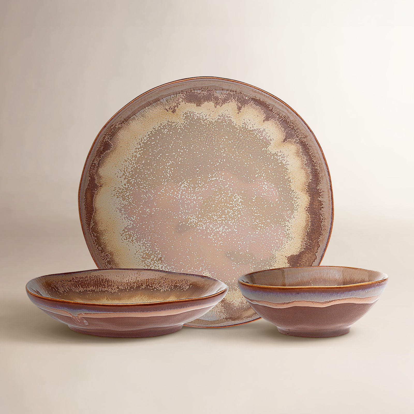 Stoneware Dinnerware Set - Service for 4