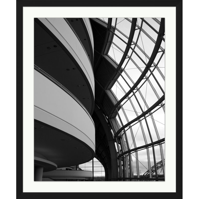 Architectural Beauty 2' Framed Photographic Print on Glass